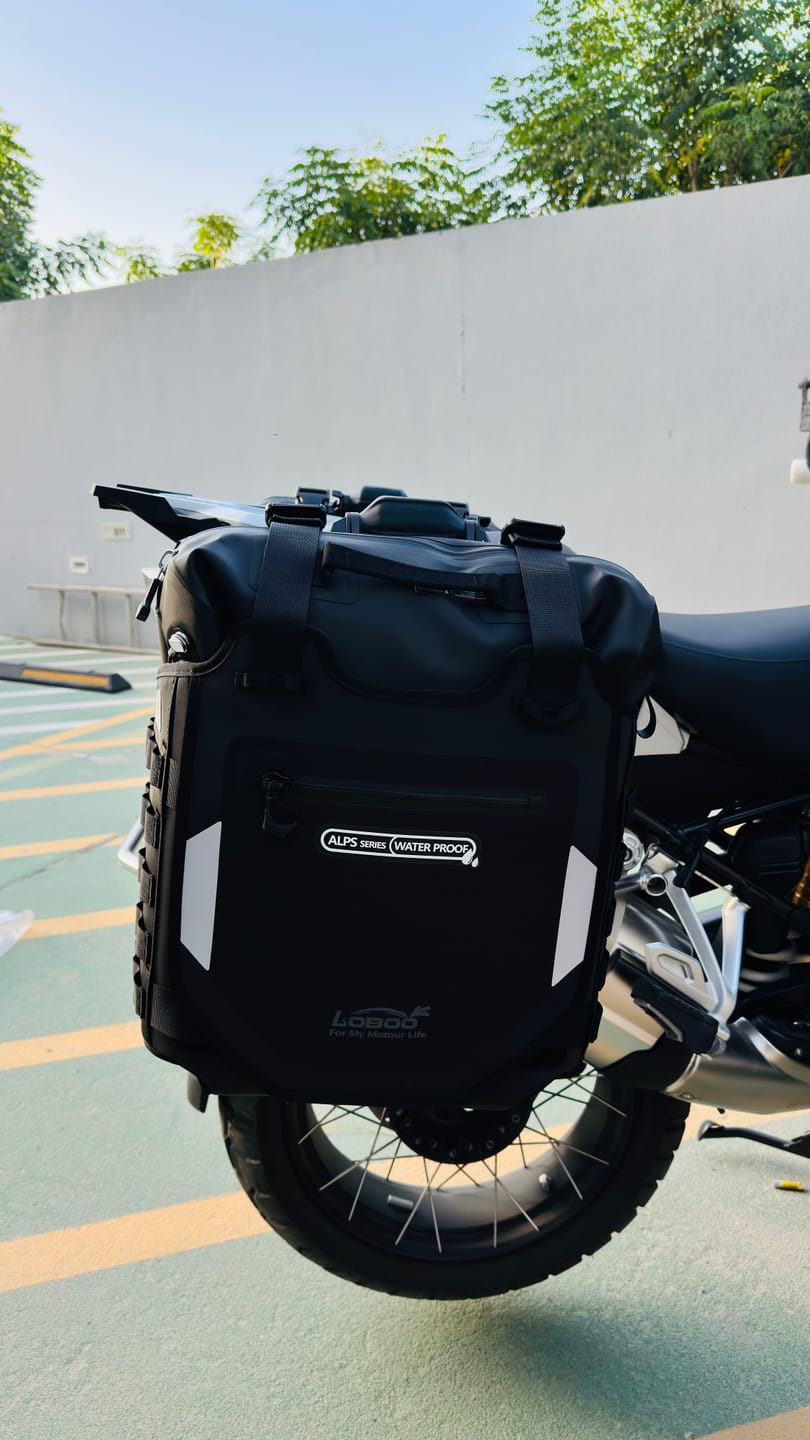 Customer photo review of Inflatable Crash Bar Bag | 300KG Passive Protection | IPX7 Waterproof