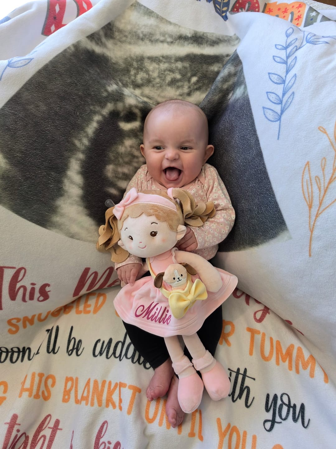 Customer photo review of Personalized Milly Girl & Her Pet