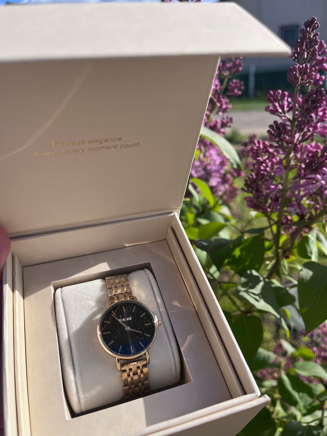 Customer photo review of Ruby Petite Gold Black