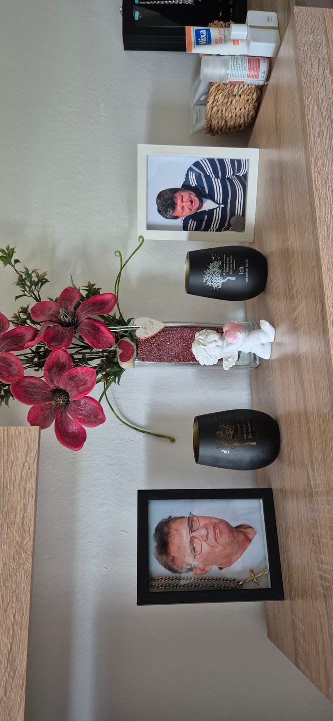 Customer photo review of Windlicht - Du gingst von uns - personalisierbar