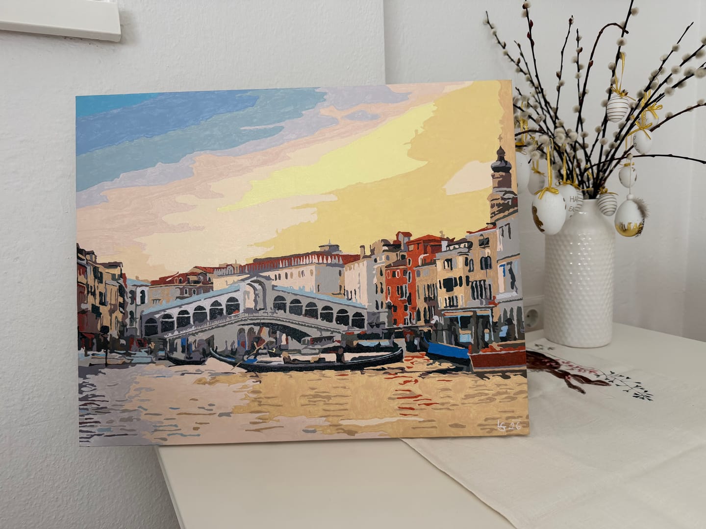 Customer photo review of Malen nach Zahlen - Rialtobrücke in Venedig