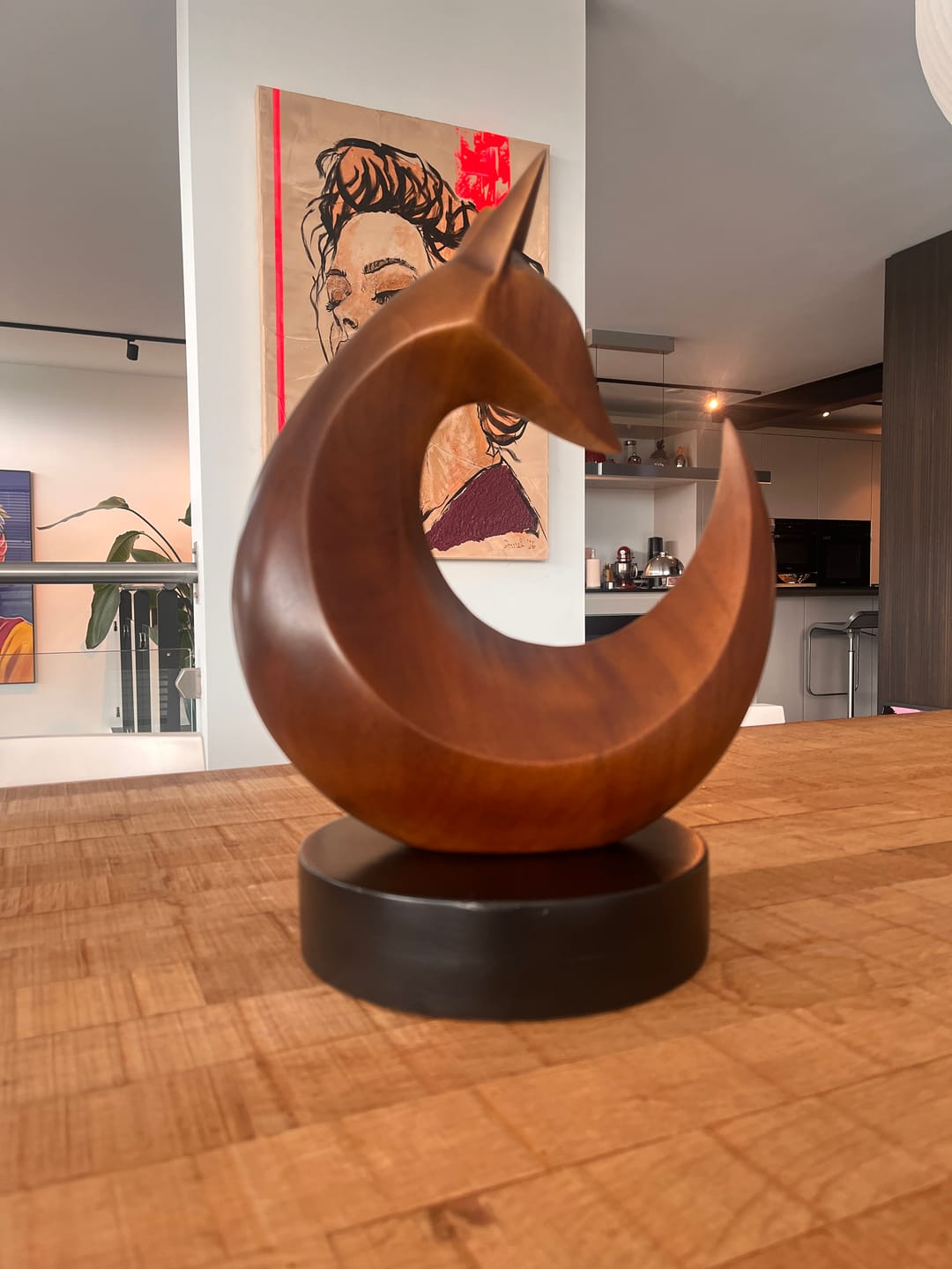Customer photo review of Fox Wood Sculpture #WA085