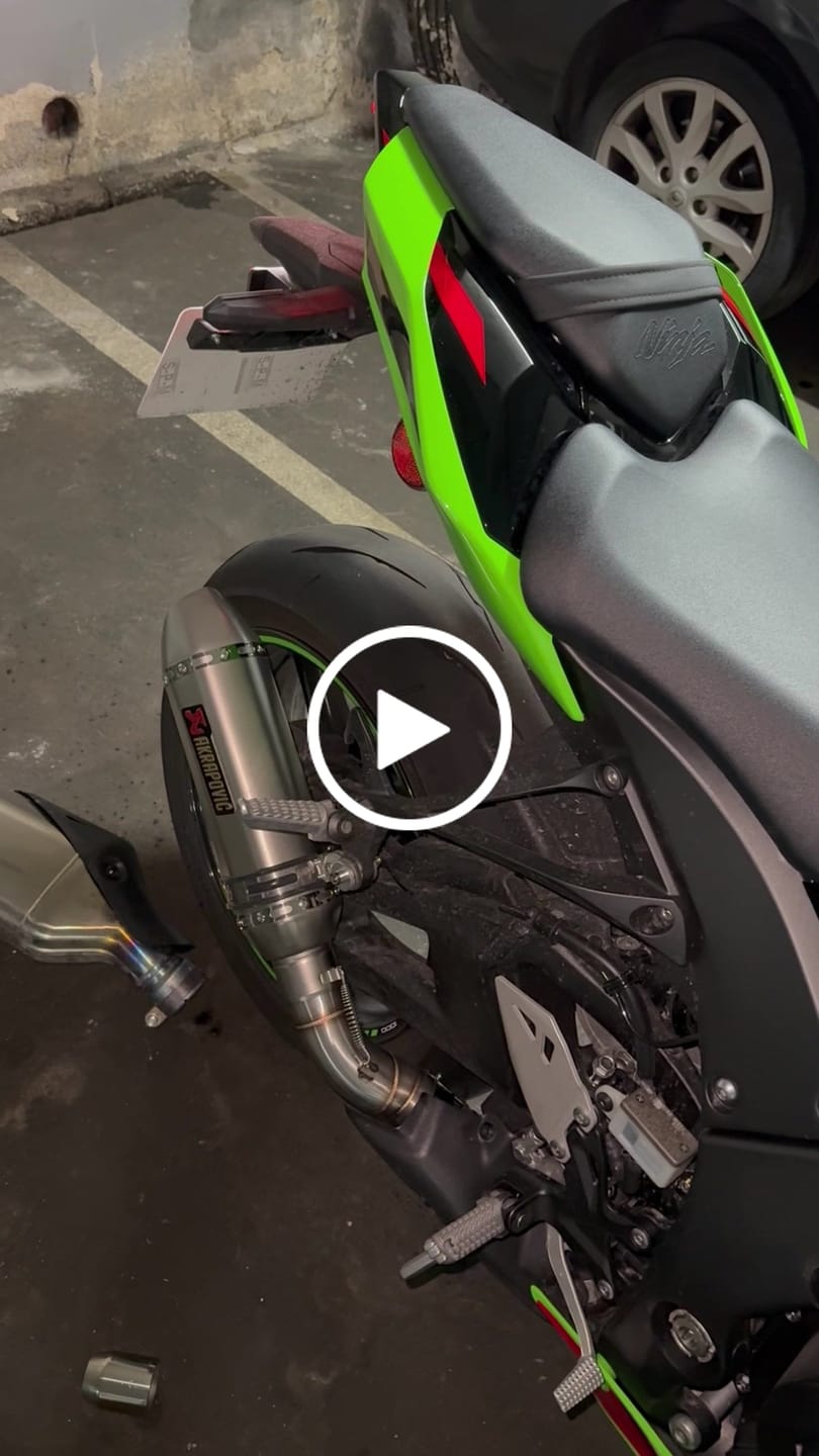 Customer video review of Tramo Final Slip-On Kawasaki ZX-10R (2021-2026) Acero Inoxidable