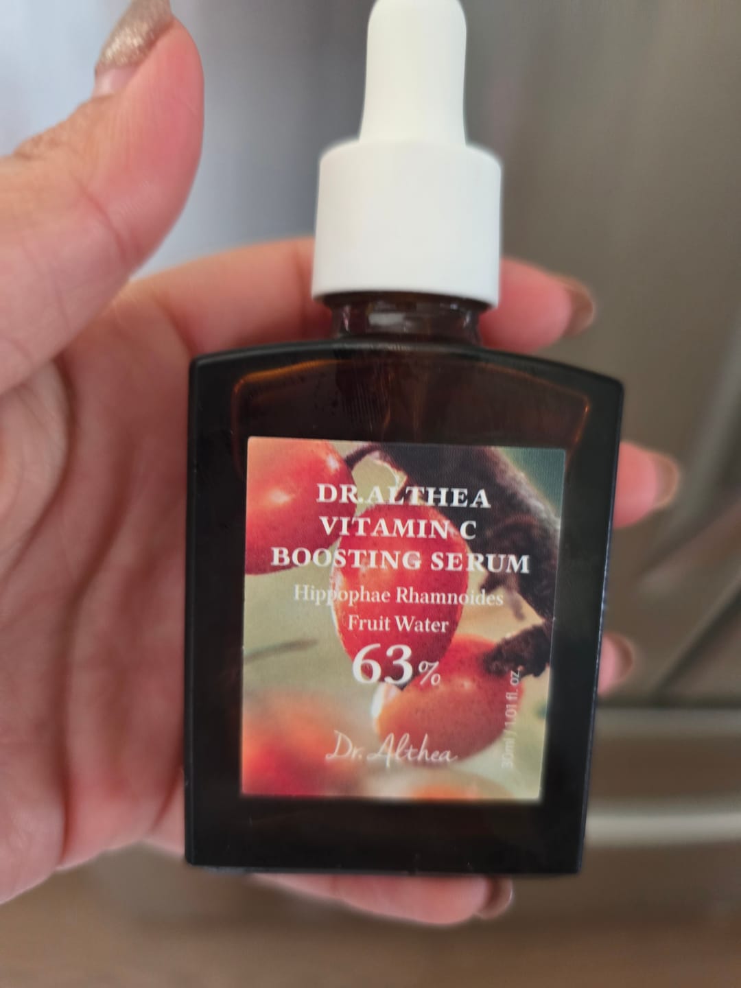 Customer photo review of DR. ALTHEA - Vitamin C Boosting Serum 30 ML | Suero Iluminador