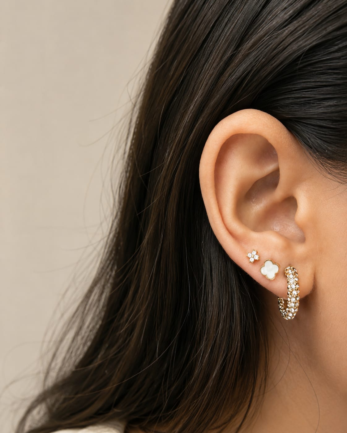 Customer photo review of Arete Perforacion Acero Inoxidable