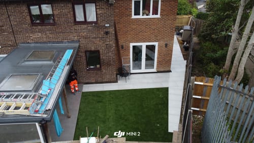 Customer photo review of Bahama - White Porcelain Paving Tiles - 900 x 600 x 20mm