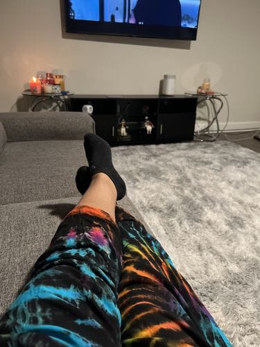Customer photo review of "Rangi" Tye Die Oversized Pants