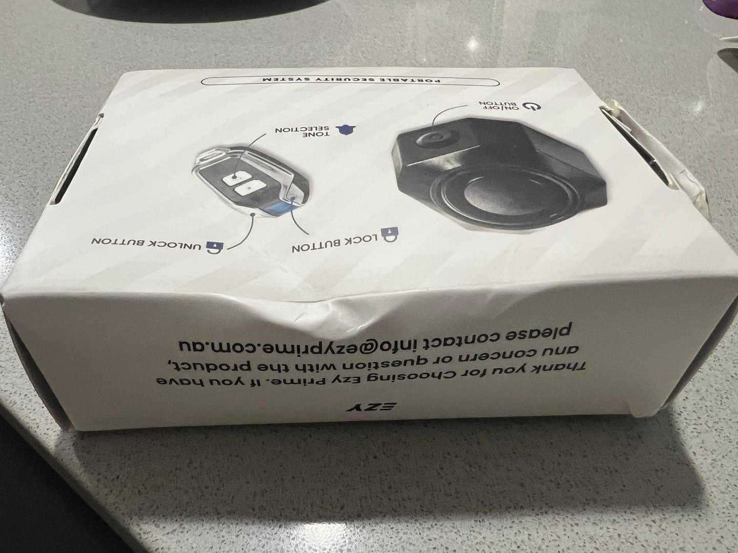 Customer photo review of Rechargeable Toolbox Alarm
