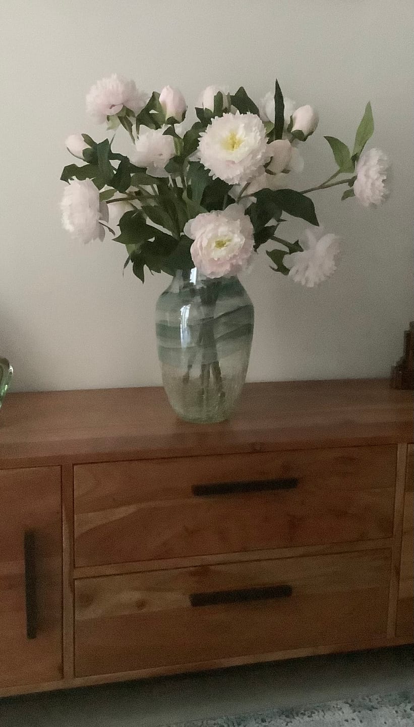 Customer photo review of Zijden Pioenrozen - Lichtroze