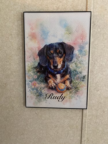 Customer photo review of Watercolor - Personalized Poster