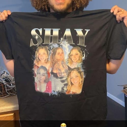 Customer photo review of Custom Vintage Tee/Crewneck/Hoodie