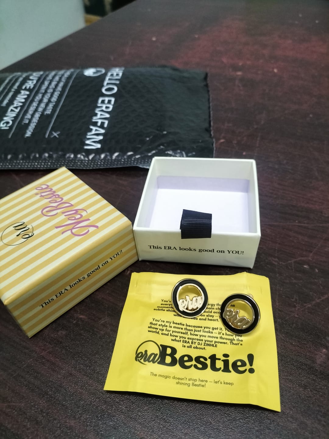 Customer photo review of Gold Diva Studs