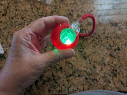 Customer photo review of Ssmart Interactive Rolling Ball for Small Dogs