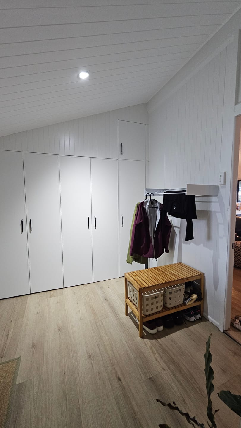 Customer photo review of Wall Mounted Drying Rack - Foldable Indoor and Outdoor Drying Rack