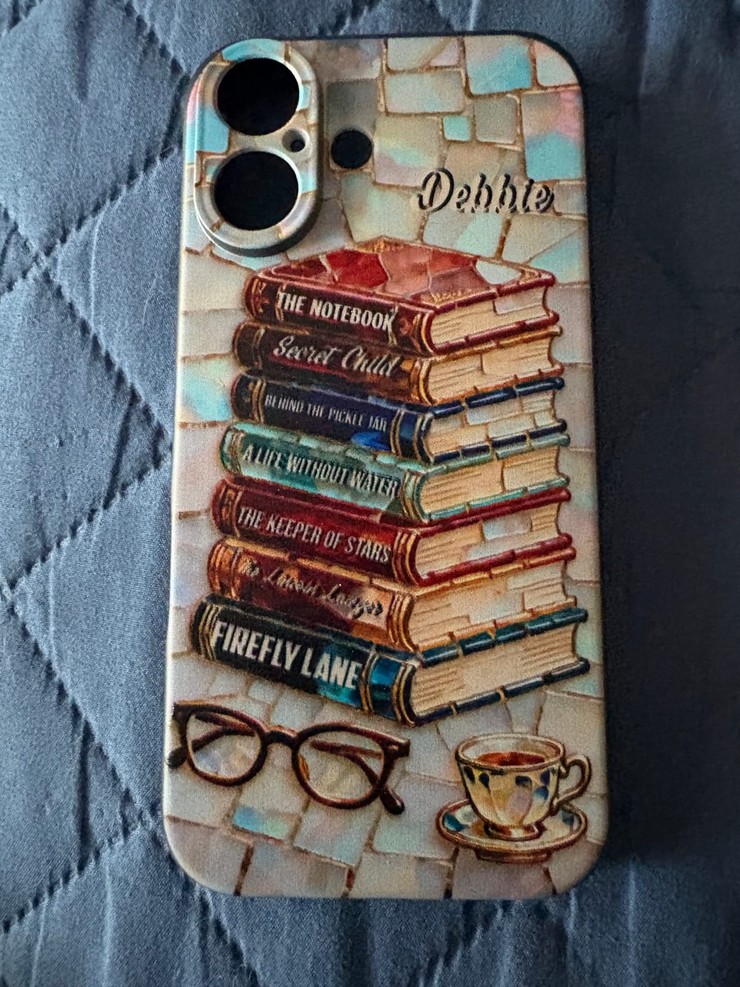 Customer photo review of Personalized Gifts For Book Lovers Phone Case
