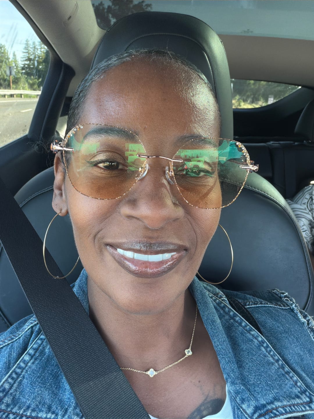 Customer photo review of Aria Eyeglasses