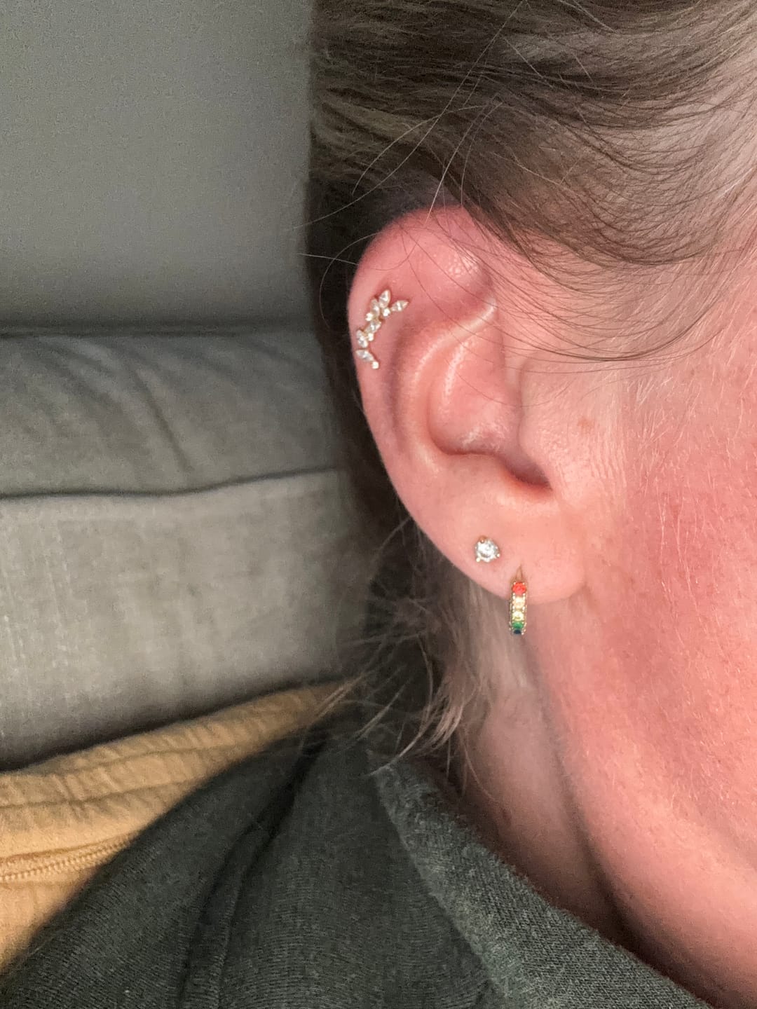Customer photo review of Climbing ivy flatback gold