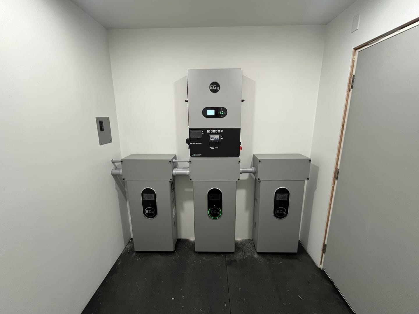 Customer photo review of EG4 Indoor Buildable Conduit Box for EG4-WallMount Indoor Battery