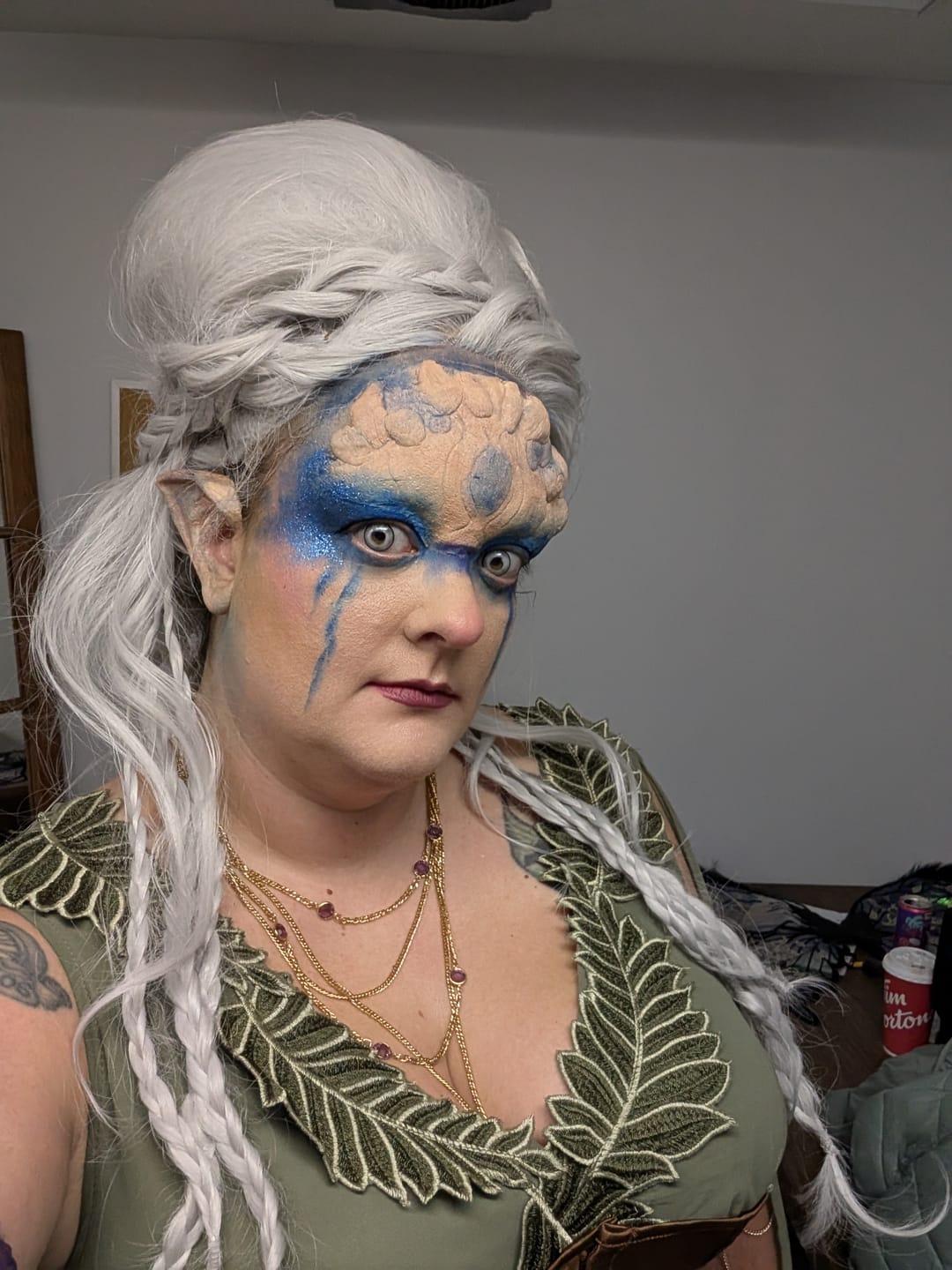 Customer photo review of PRIMAL ® Ghost - Grey Colored Contact lenses