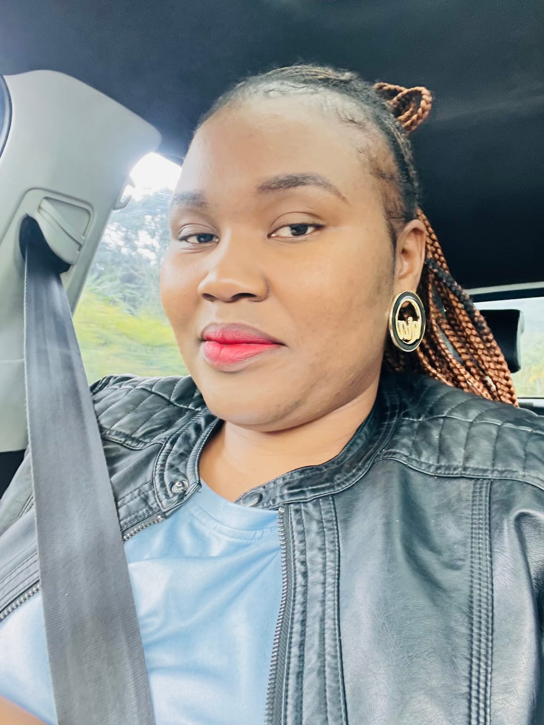Customer photo review of Gold Diva Earrings