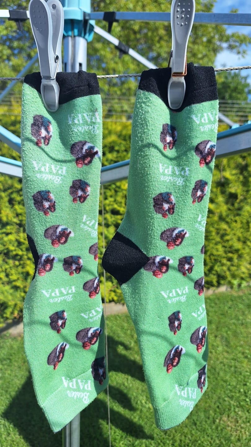 Customer photo review of Bester Papa - Personalisierte Socken für die Familie mit Foto