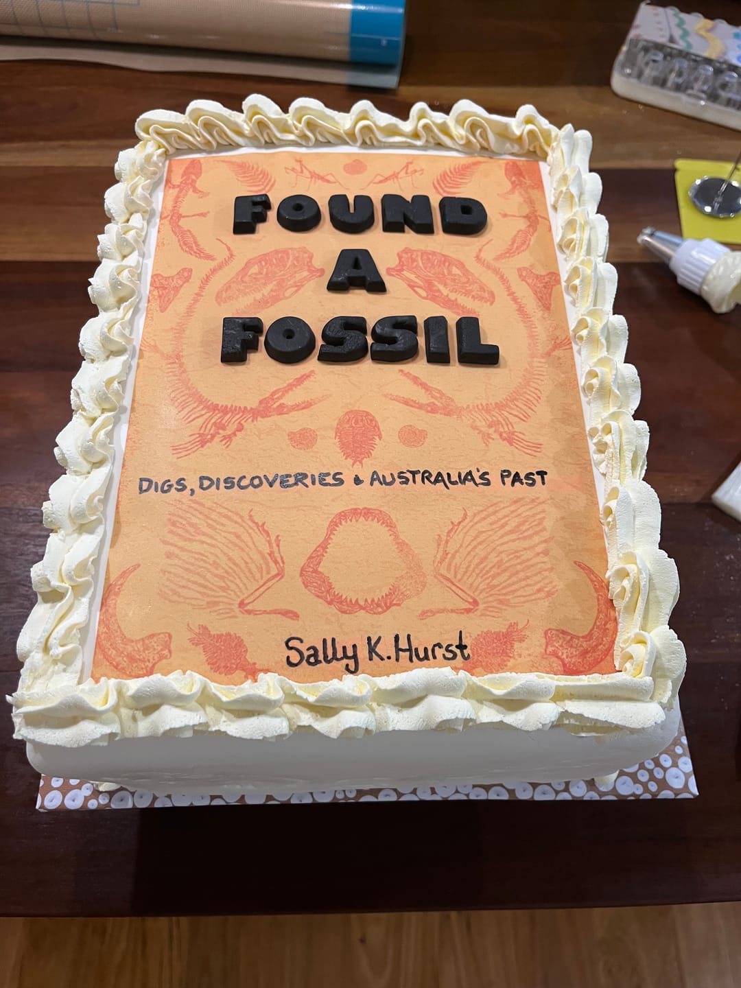 Customer photo review of A4 Rectangle Custom Edible Icing Image