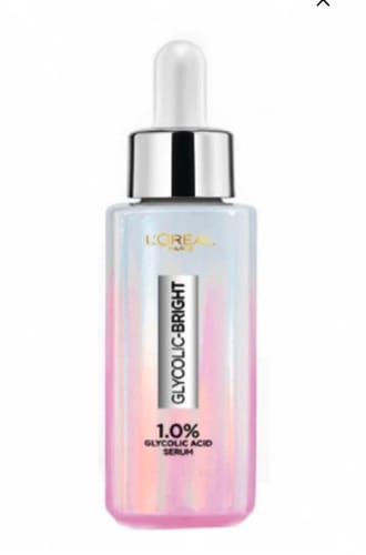 Customer photo review of Loreal face serum 30ml glycolic bright for instant radiance