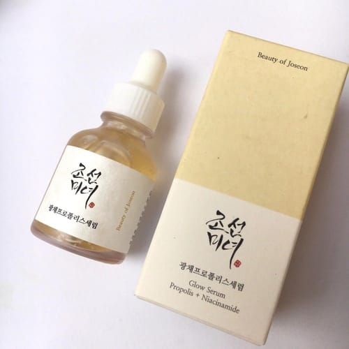 Customer photo review of Beauty of Joseon Glow Serum (Honey & Niacinamide / Ginseng & Snail Extract) – 30ml