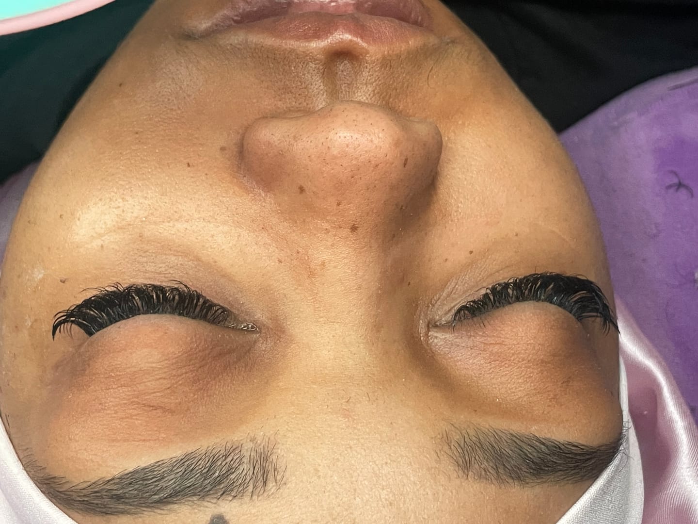 Customer photo review of Premium Eyelash Extensions 0.07mm