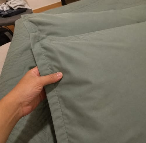 Customer photo review of NuvoDreams™ Cooling Pillowcase Pair - 50% OFF!