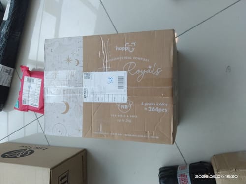 Customer photo review of Hoppi RoyalDream Diapers 100% 7 Chemicals-Free