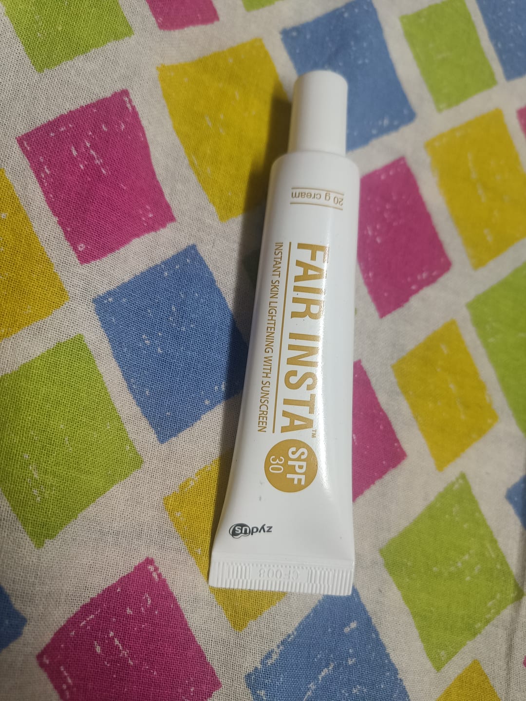 Customer photo review of Zydus Fair Insta SPF 30 Instant Skin Lightening with Sunscreen