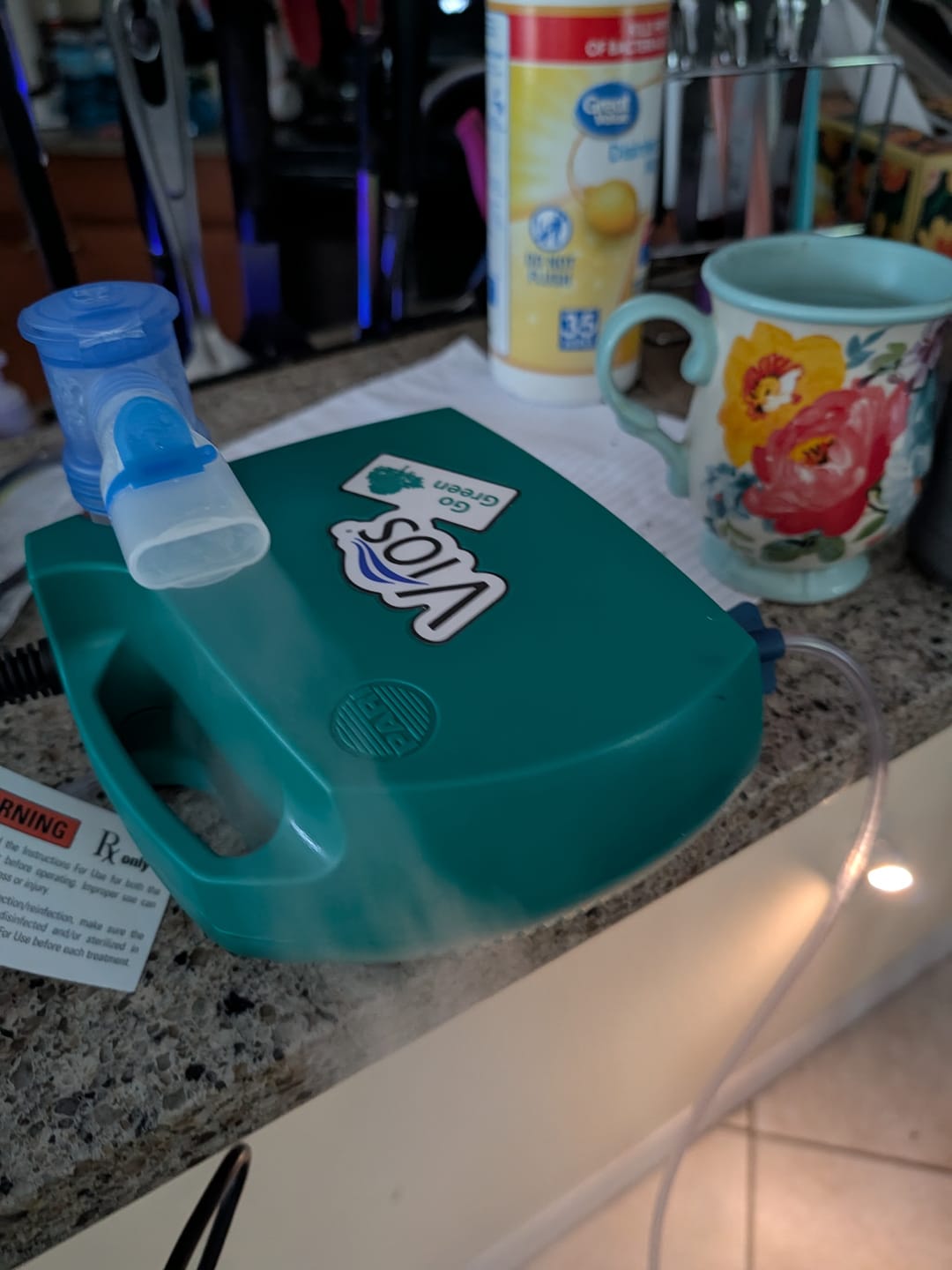 Customer photo review of Pari Vios Adult Nebulizer Compressor with LC Sprint
