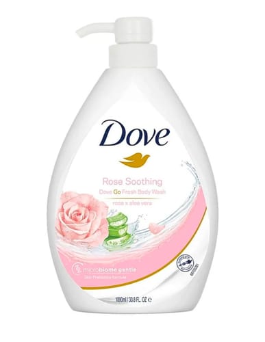 مراجعة بالصور من عميل لمنتج Dove Body Wash with Rose & Aloe Vera Extract – 1000g