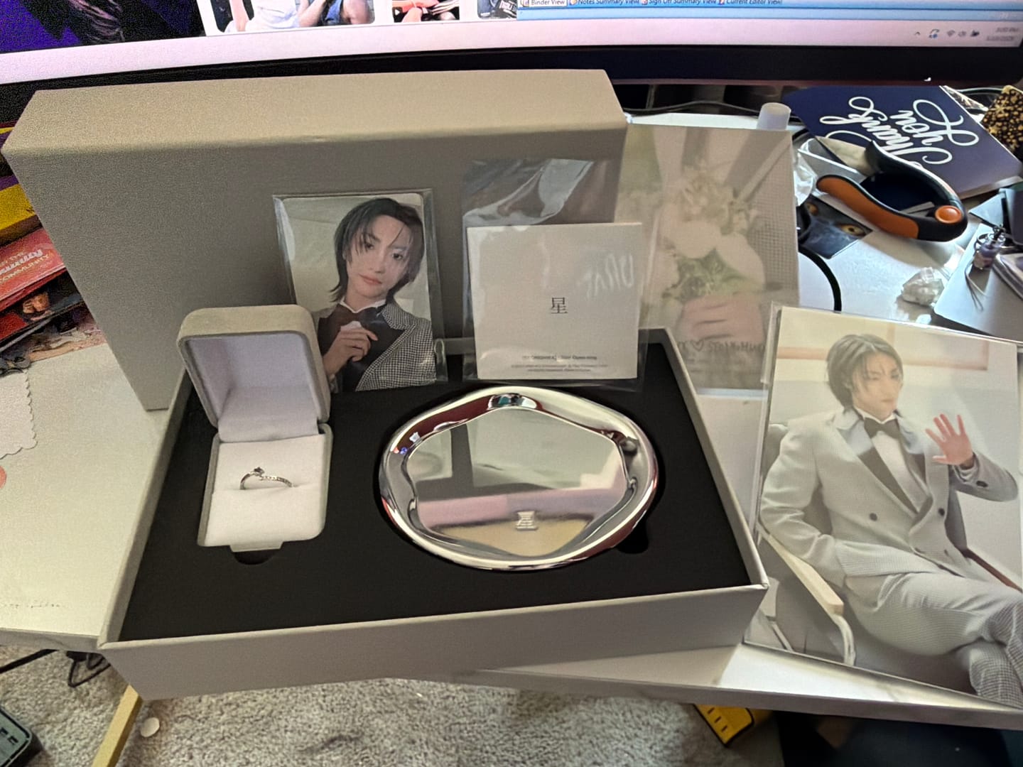 Customer photo review of [BUNJANG] ATEEZ Seonghwa 25th Birthday MD Ring Set / ATEEZ 성화 25 생일 MD 반지 풀세트