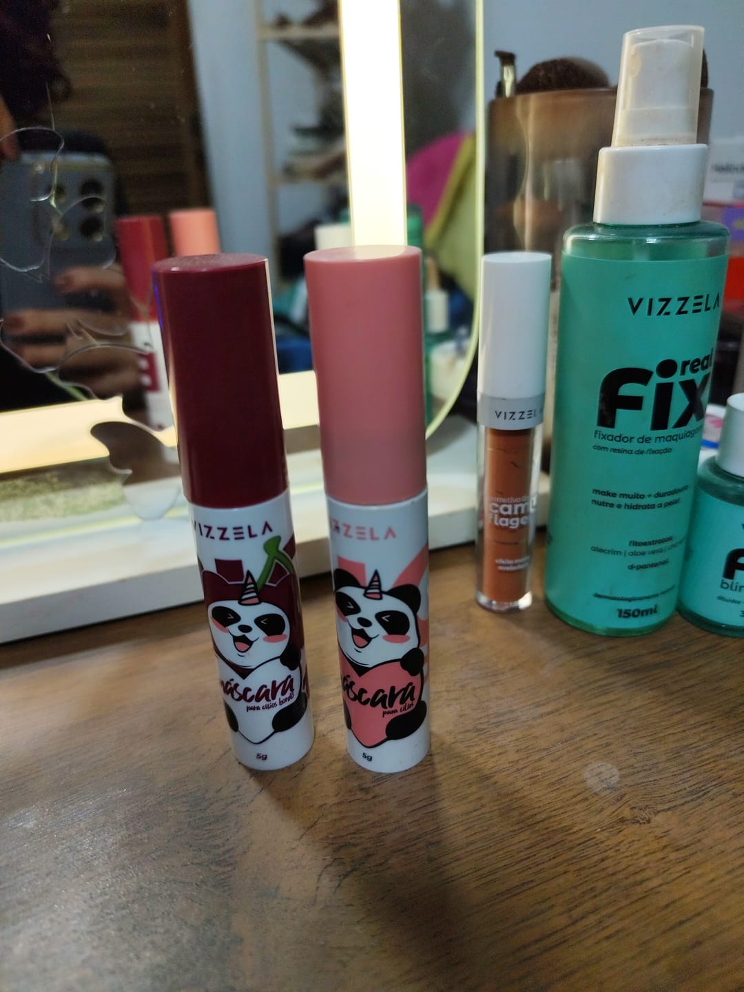 Customer photo review of Máscara para Cílios Big No Panda Cherry - Bordô