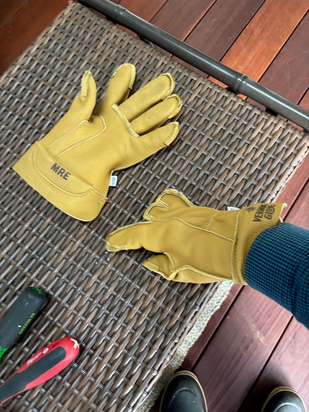 Customer photo review of Bespoke Gloves