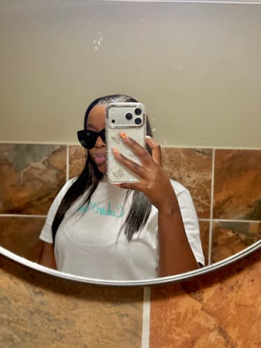Customer photo review of Vietnamese Super Double Drawn Bone Straight Natural Black Closure