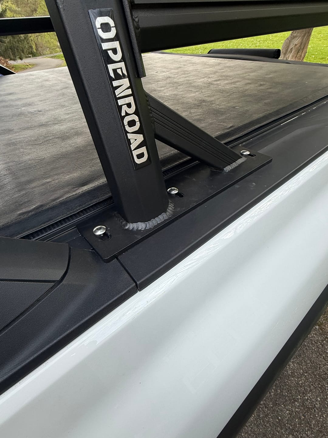 Customer photo review of OPENROAD Adjustable Bed Rack for Trucks