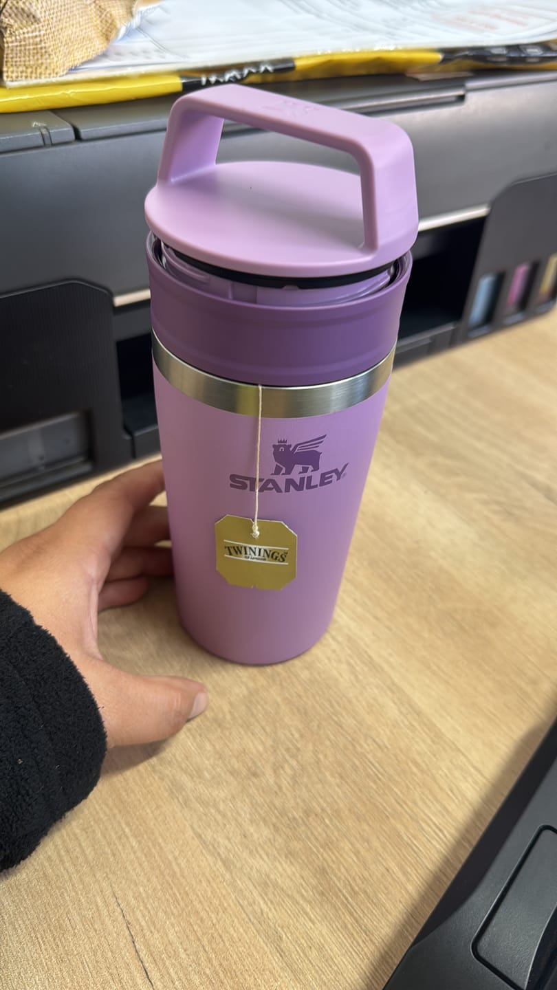 Customer photo review of Mug Cafe To Go Lilac | 354 ml