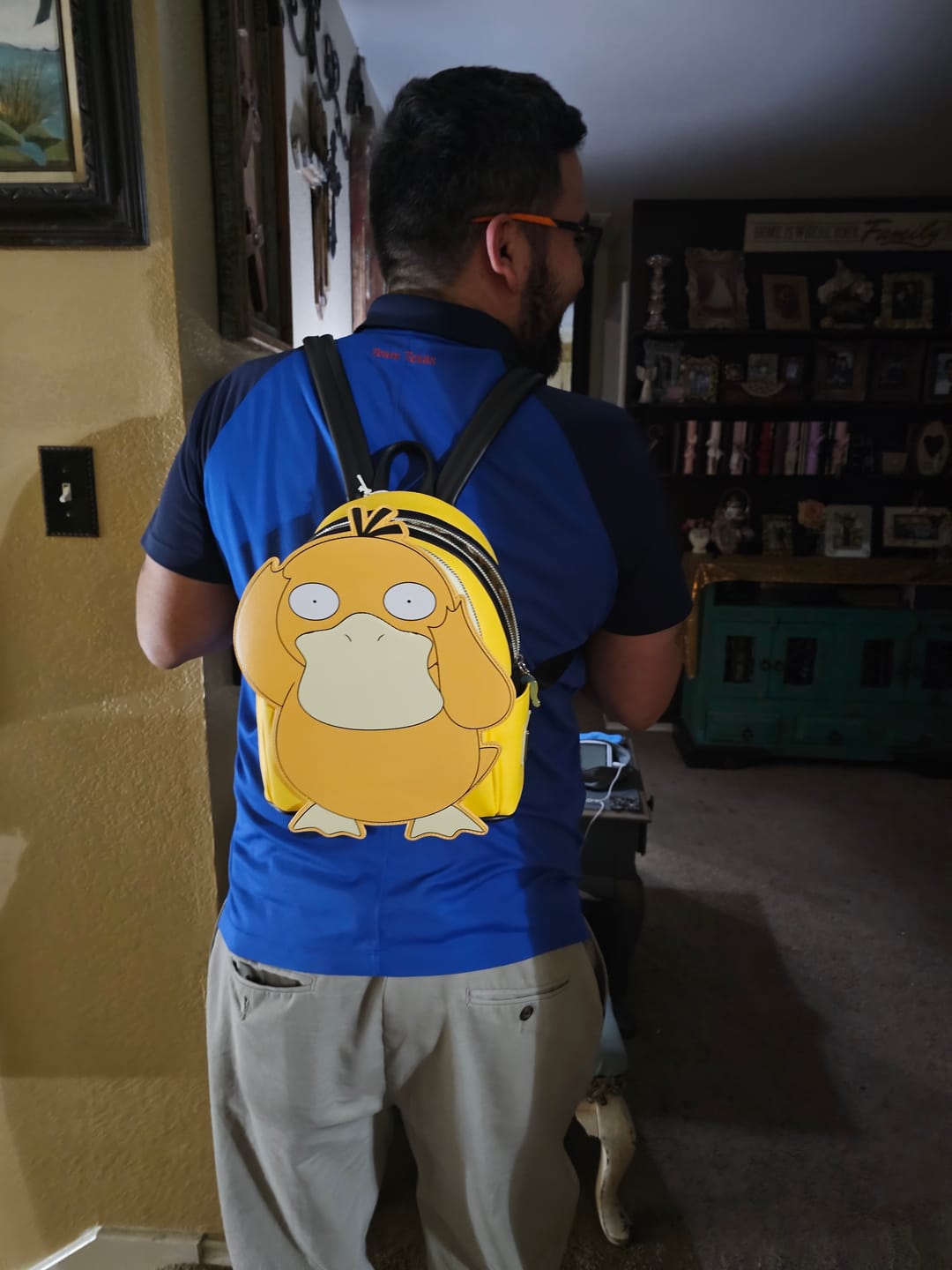 Customer photo review of Loungefly Pokemon Psyduck Cosplay Mini Backpack - 707 Street Exclusive