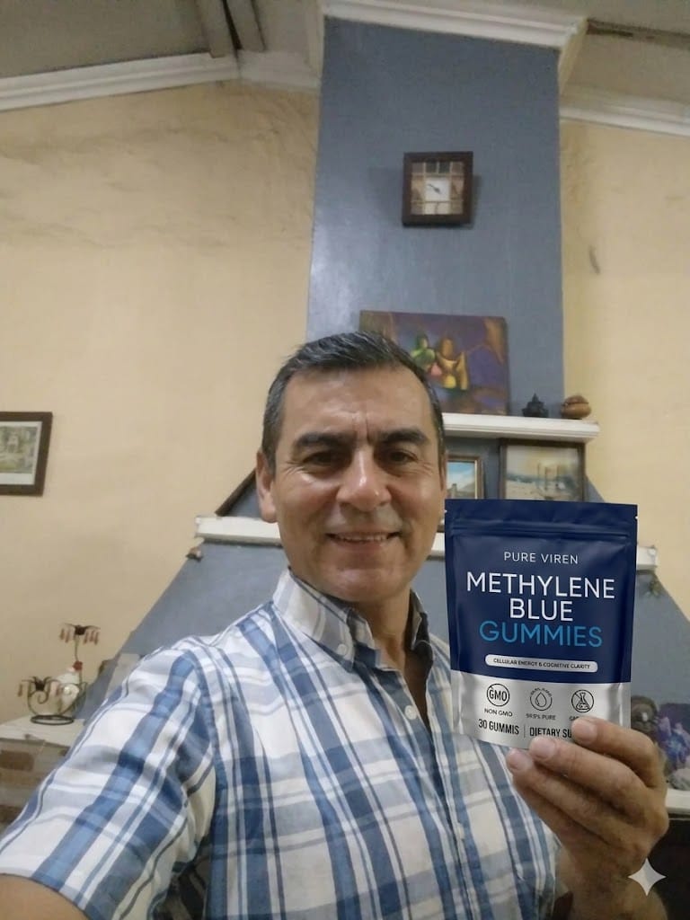 Customer photo review of Gomitas de azul de metileno