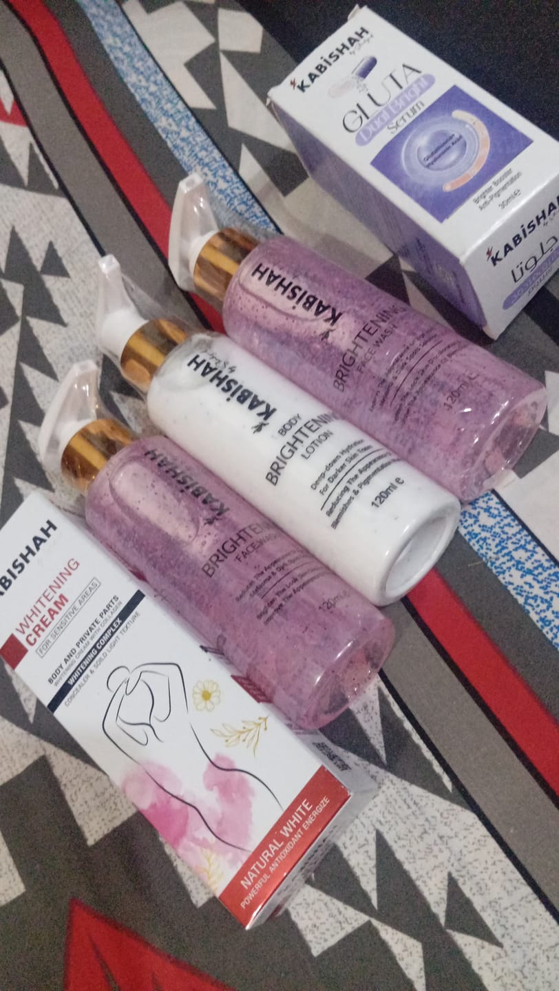 Customer photo review of Body Brilliance - Whitening Bundle: Cream & Lotion Duo