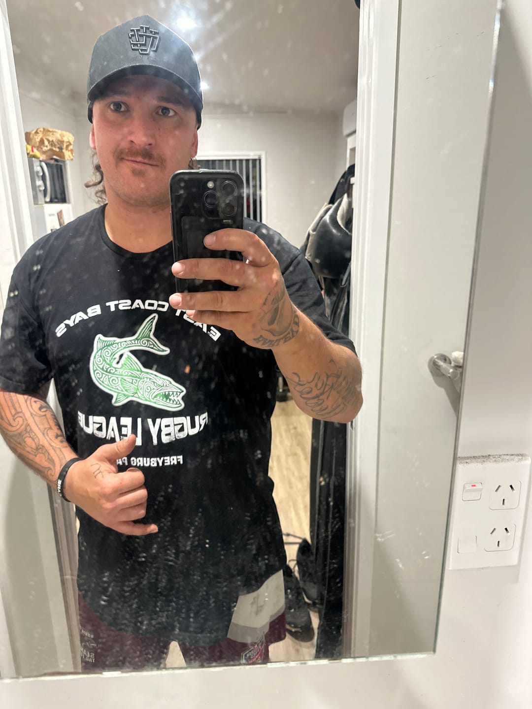 Customer photo review of LVCO "Blk on Blk" A-Frame Snapback