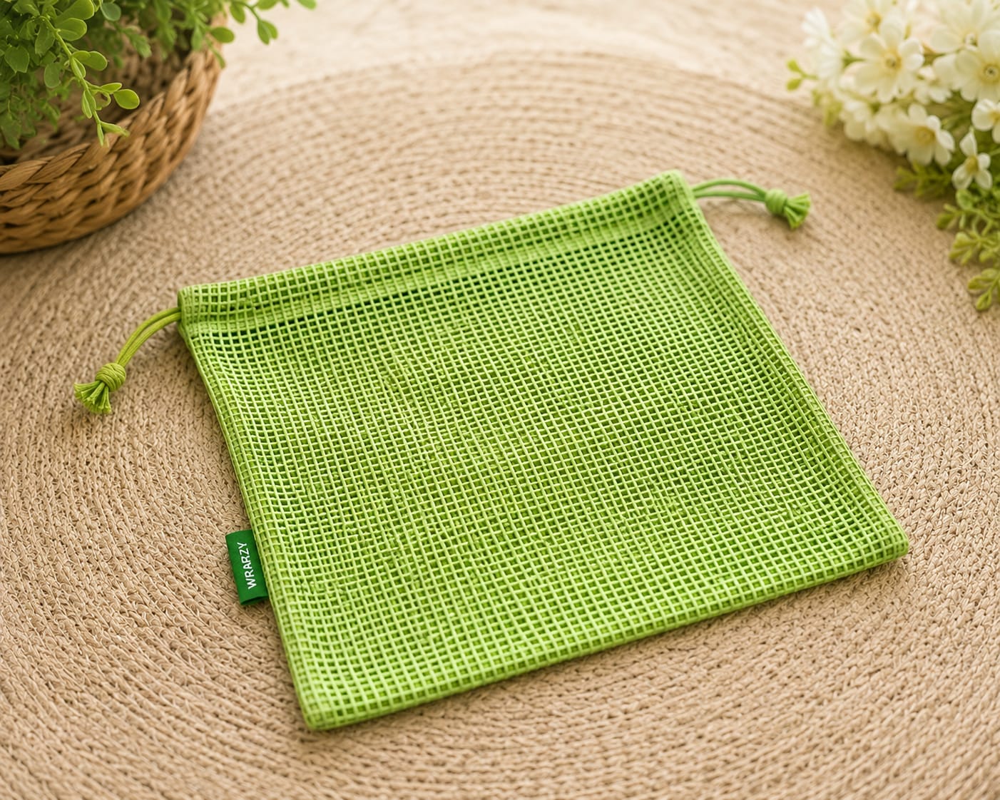 Customer photo review of 100% Cotton Reusable Vegetable Bags for Fridge | Eco-Friendly Drawstring Storage Bags | Washable Breathable Mesh Bag | Multi-Purpose Cotton Mesh | Pack of 6