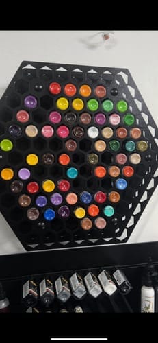 Customer photo review of Tattoo Ink Wheel - Rotary Rack