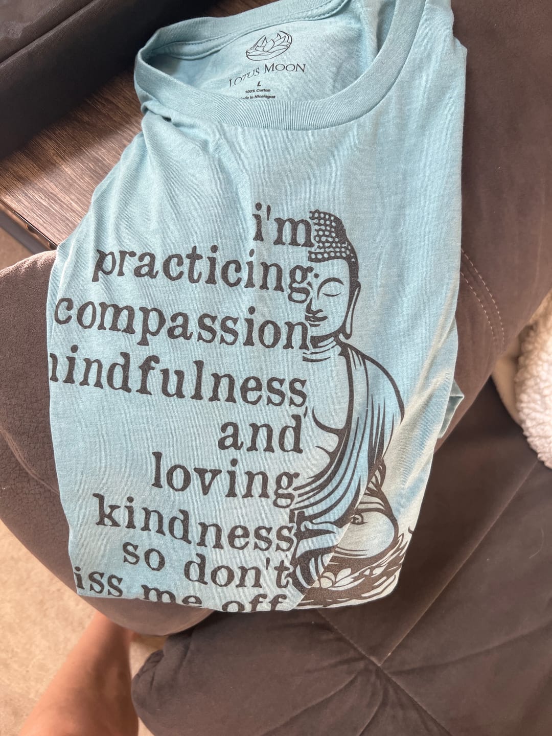 Customer photo review of Practicing Compassion Tee