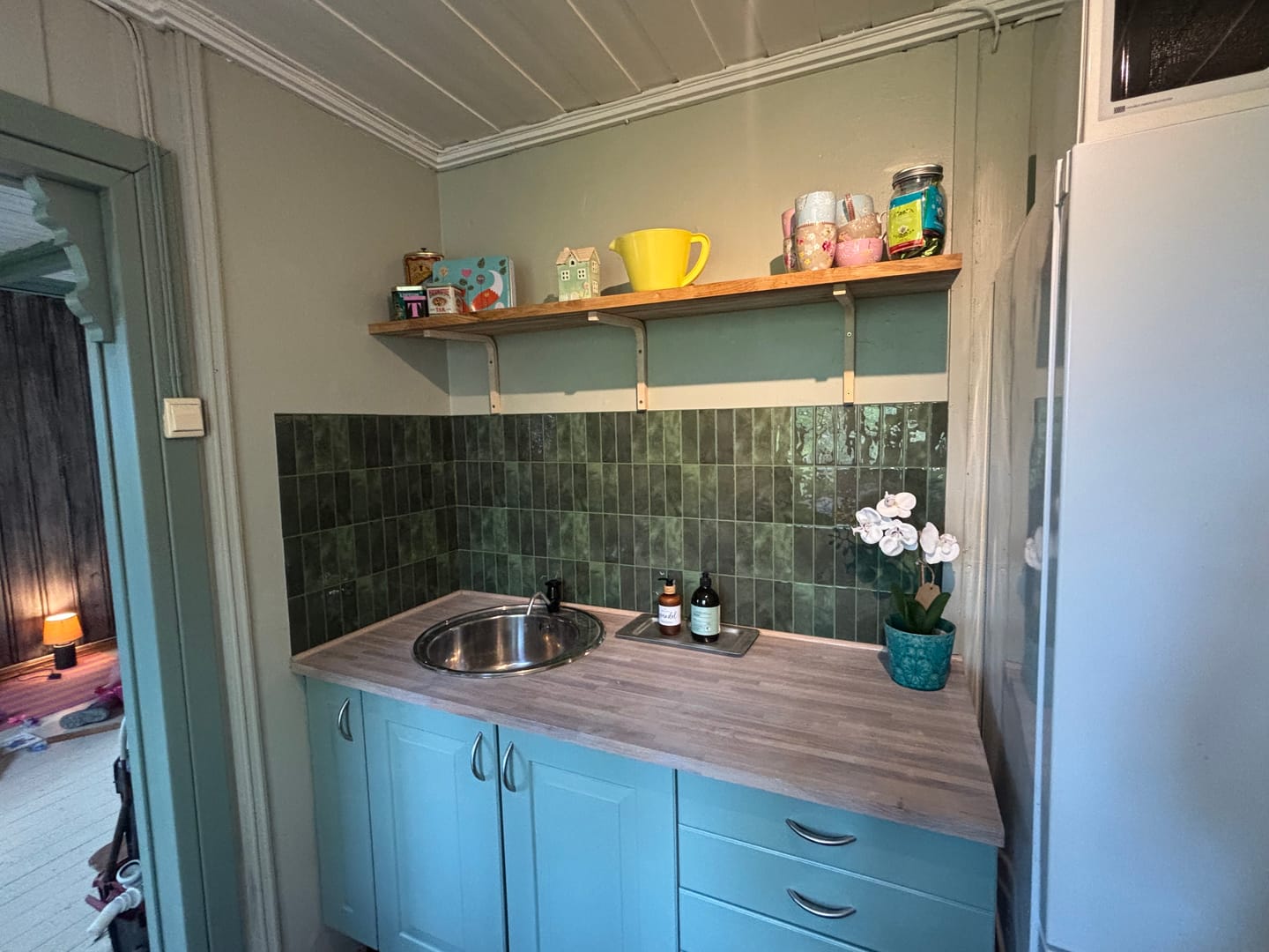 Customer photo review of 10-pk Adelina grønn selvklebende veggfliser