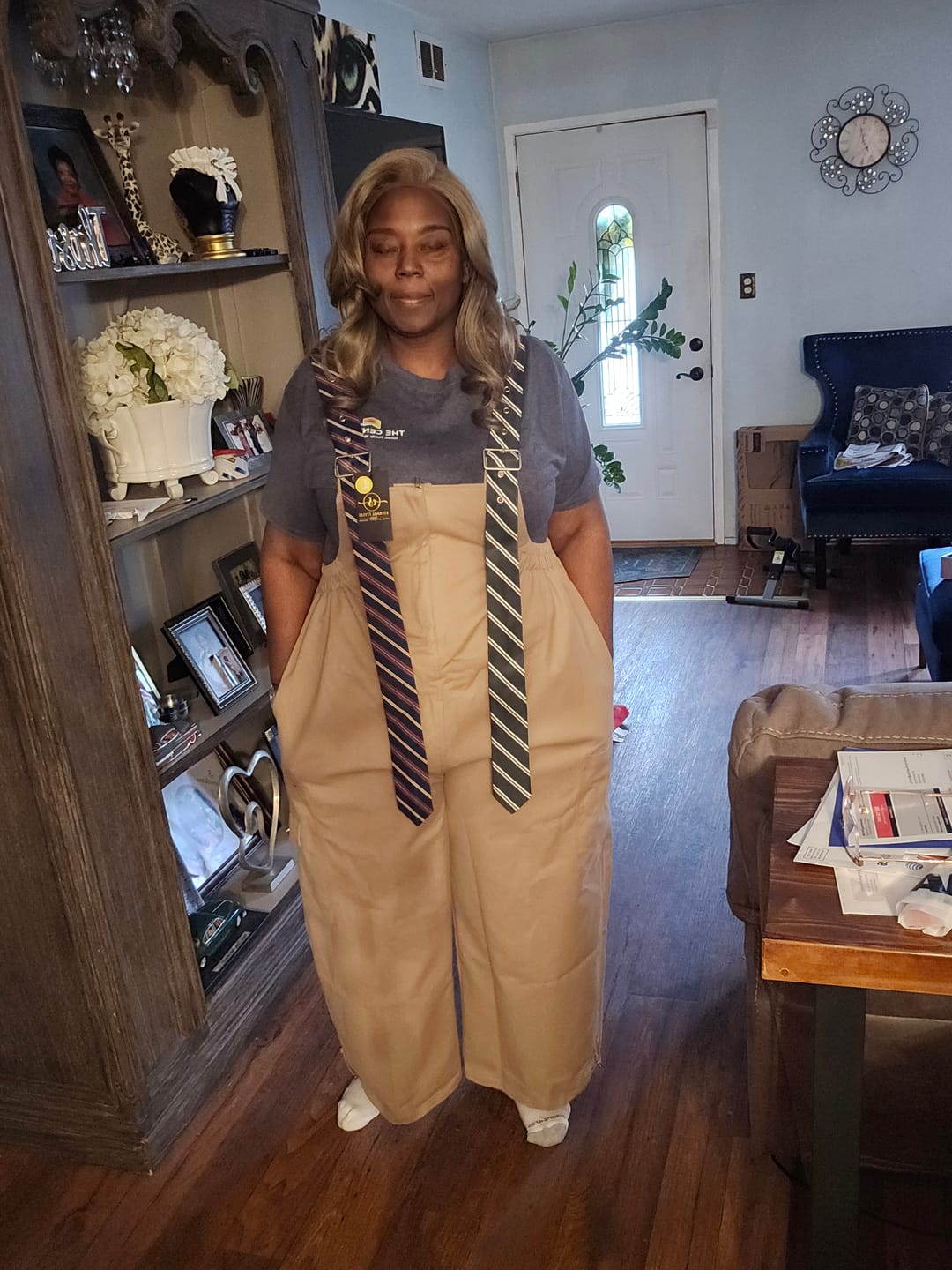 Customer photo review of The "Shanice" Oversized Jumper in Khaki | Free Shipping Included
