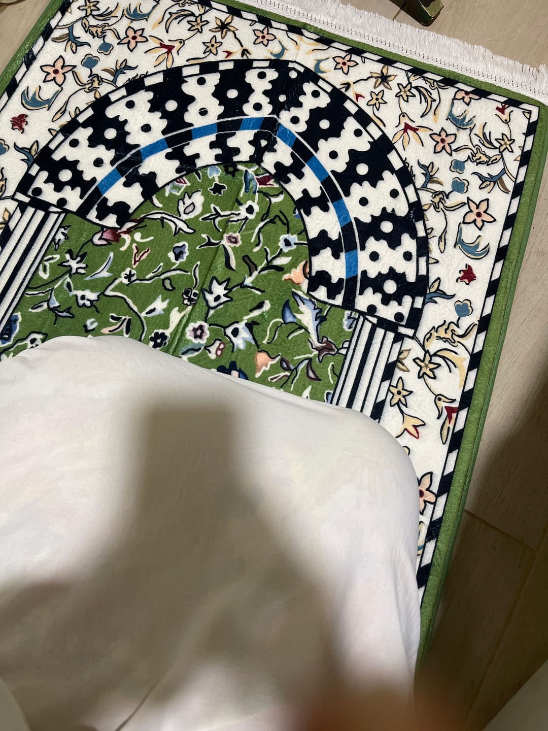 Customer photo review of Minbar Al Rawda Padded Prayer Mat